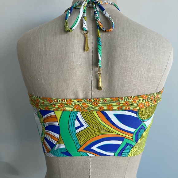 Trina Turk Amazonia mid-kini bikini swim top women’s size 8 - Picture 6 of 11